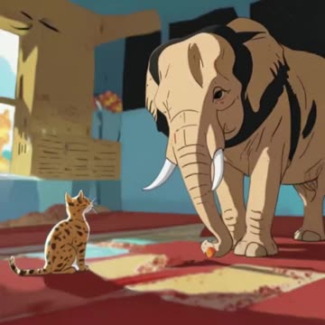 Leonardo_Lightning_XL_the_elephant_and_the_cat_turning_into_a_1.mp4