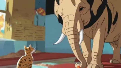 Leonardo_Lightning_XL_the_elephant_and_the_cat_turning_into_a_1.mp4