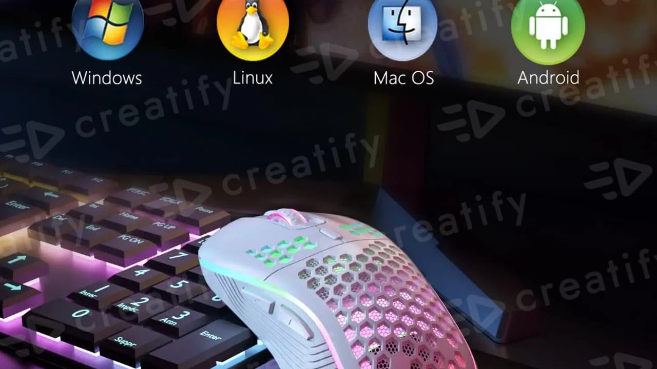 RGB Lighting charging mouse