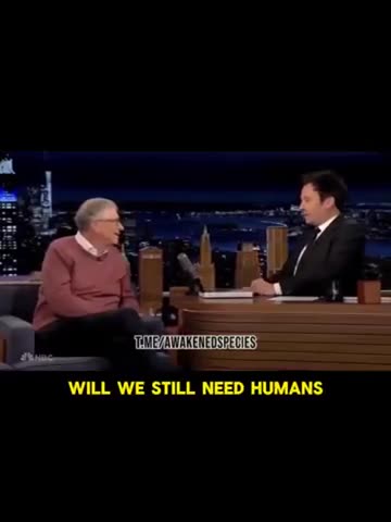 Bill Gates says "not for Most Things" when asked if we will still need Humans