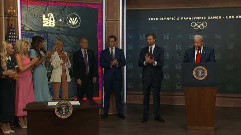 President Trump signs executive order for Olympics task force