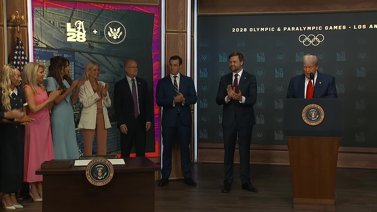 President Trump signs executive order for Olympics task force