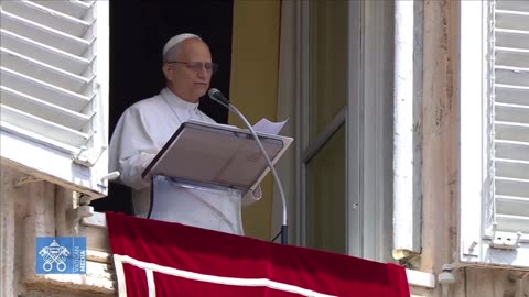 POPE LEO XIV Greets the Faithful in English at the ANGELUS