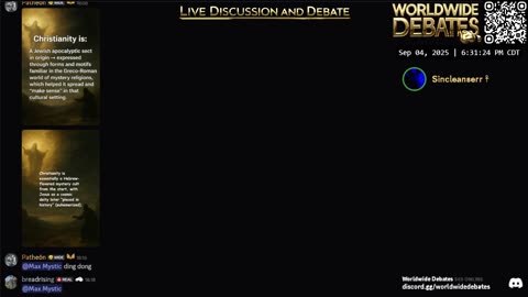 0051 - Worldwide Debates LIVE - YouTube/Rumble/Twitch/Kick