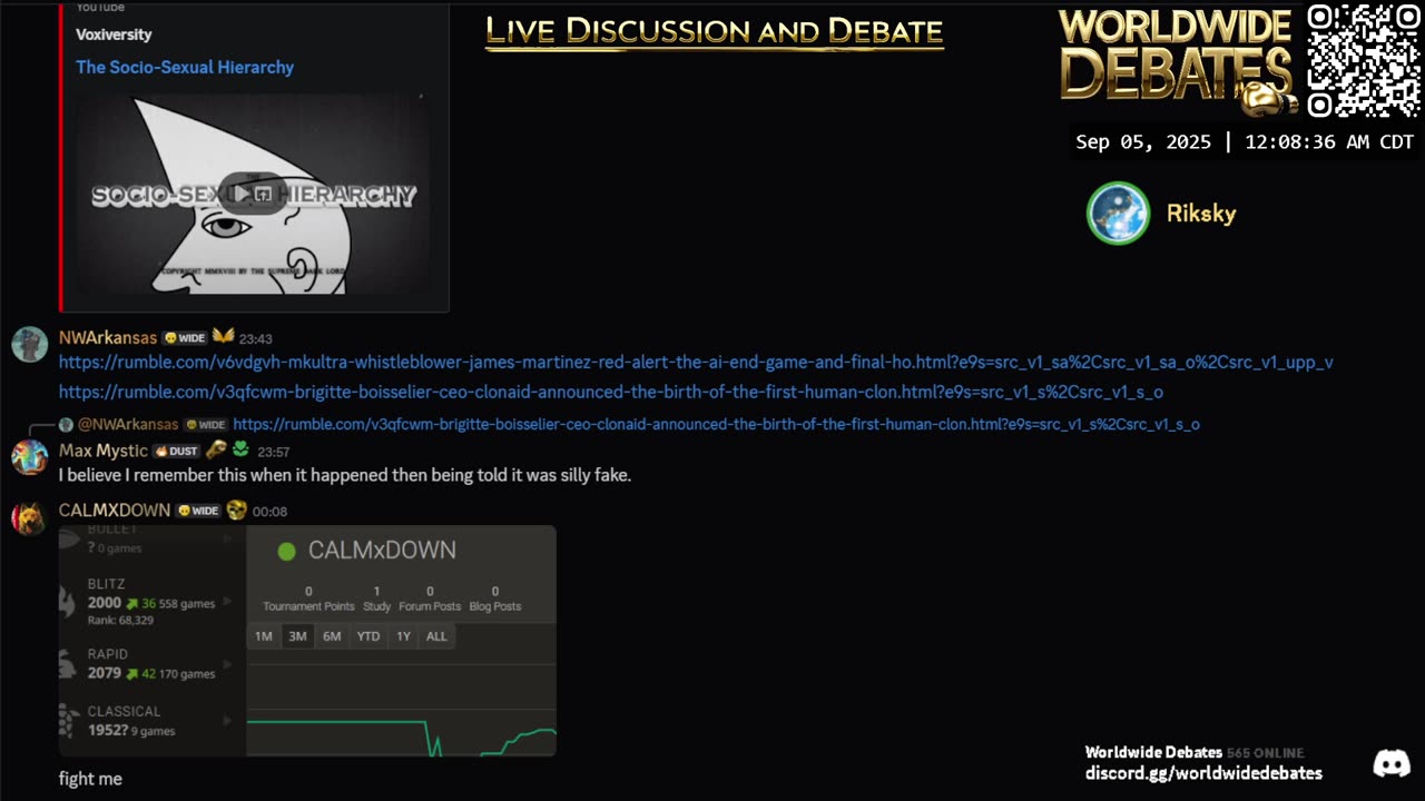 0051 - Worldwide Debates LIVE - YouTube/Rumble/Twitch/Kick
