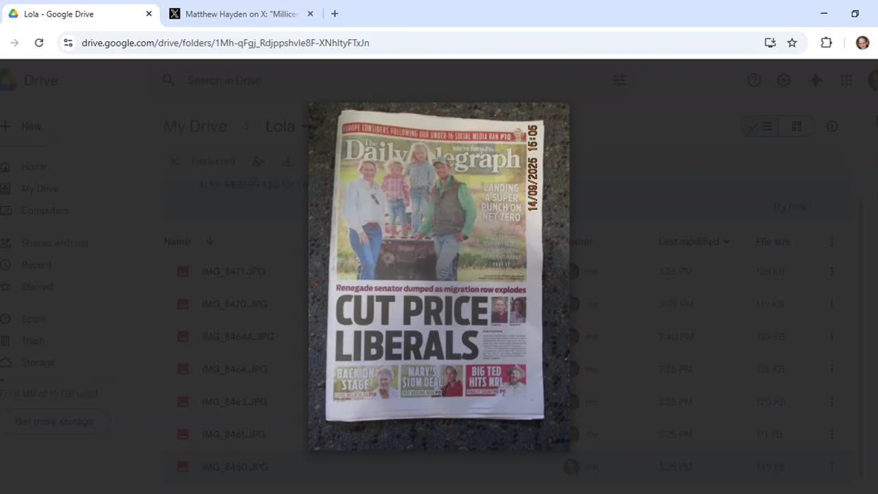 ABC, Daily Telegraph have little girls named Lola in symbolic stories on the same day