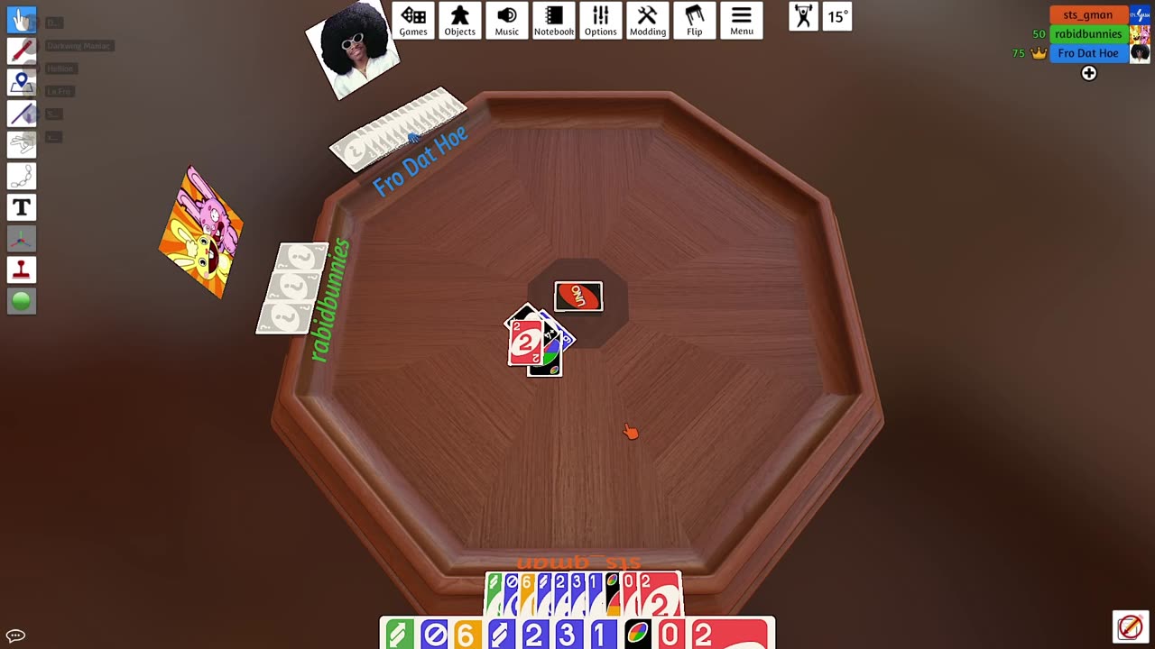 We played Uno