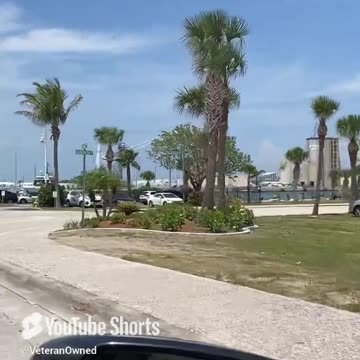 Giant Memorial Day Weekend Flag Unveiled over Port Canaveral | SpaceX Celebration! Cruise Terminals
