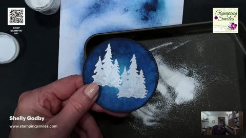 Snowy Night Scene Deer Card | Handmade Winter Card Tutorial