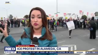 ICE protests underway in Alameda, California