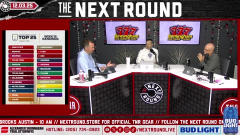 Alabama Now a Playoff LOCK? Notre Dame in TROUBLE? Golesh Keeps Durkin at Auburn | TNR 12/3/25