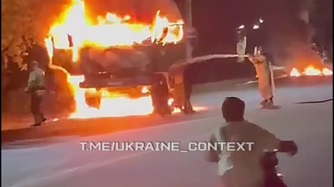 🔥🇷🇺 Ukraine Russia War | Military Kamaz Catches Fire in Donetsk | RCF