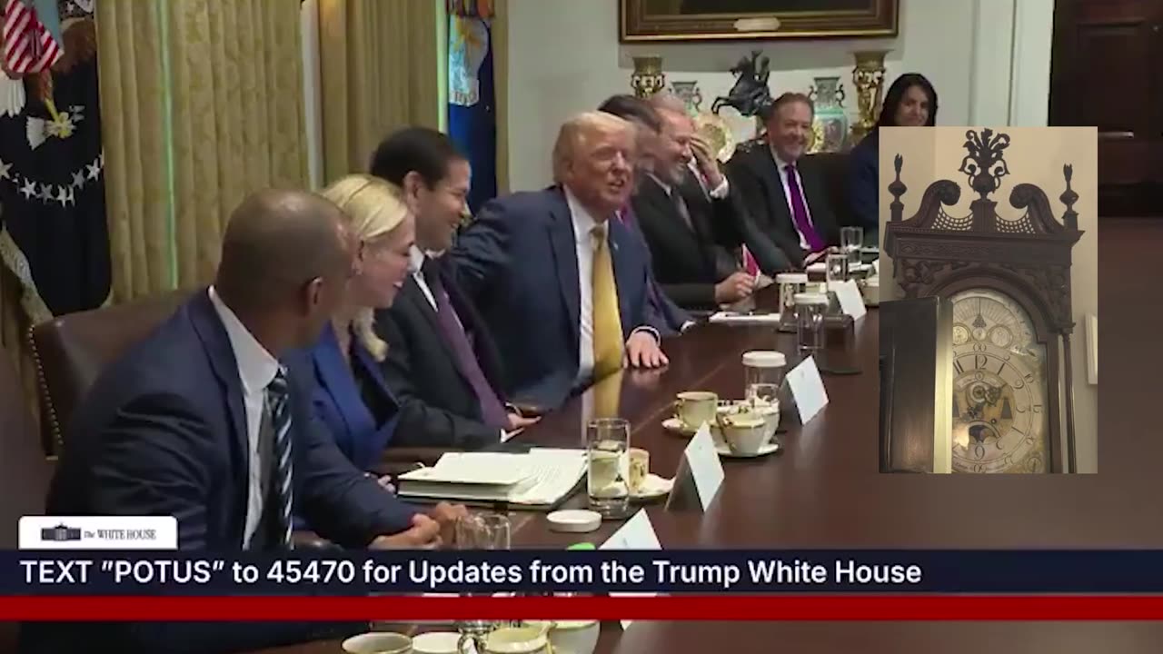 President Trump confiscated a good-looking clock from Marco Rubio