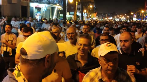 مسيرة شعبية دعما لغزة الوفاء لدماء الشهداء طنجة 15 07 2025 قاطع قاطع