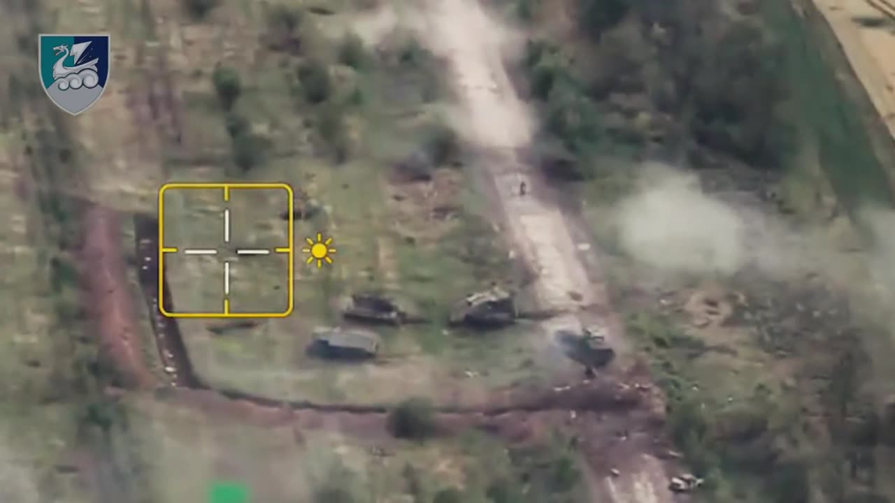 Marines Repelling a Large-Scale Russian Assault with Armored Vehicles in the Konstantinovsky Area