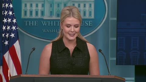 EARLIER: Trump Press Secretary Karoline Leavitt Holds Press Conference at White House...