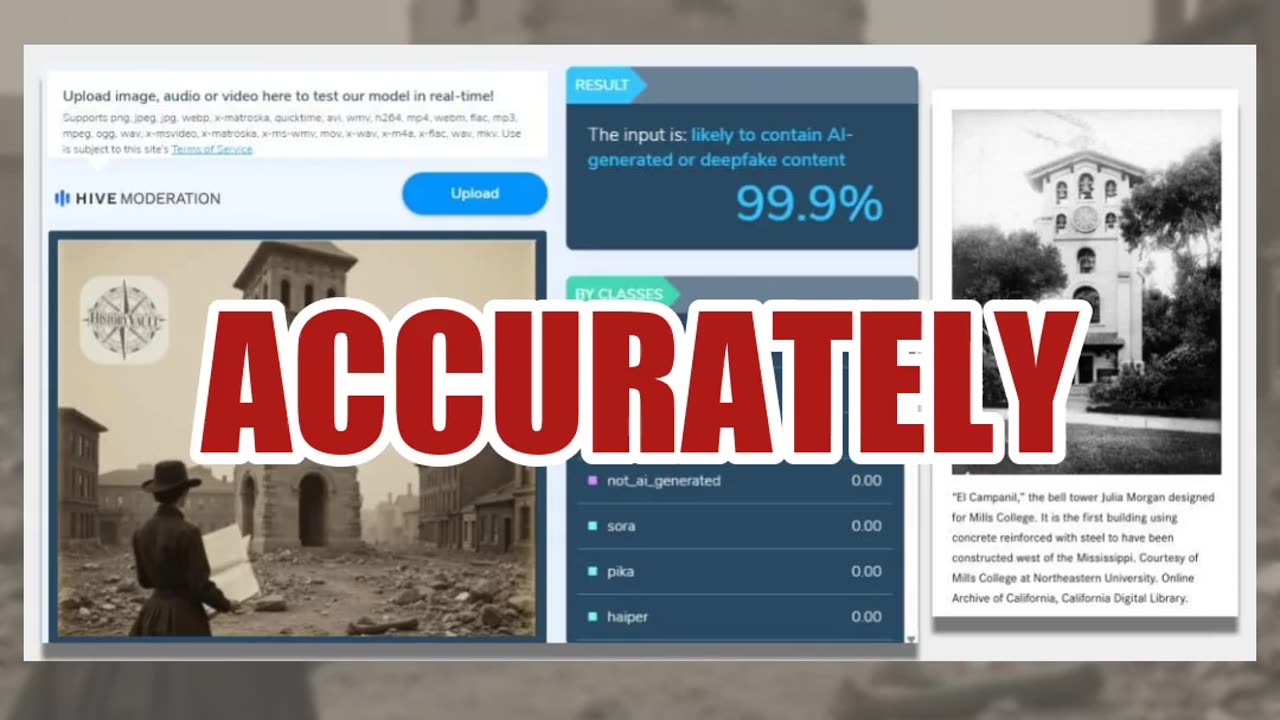 Fact Check: Fake Photo Of California's First Female Architect Julia Morgan's Concrete Tower