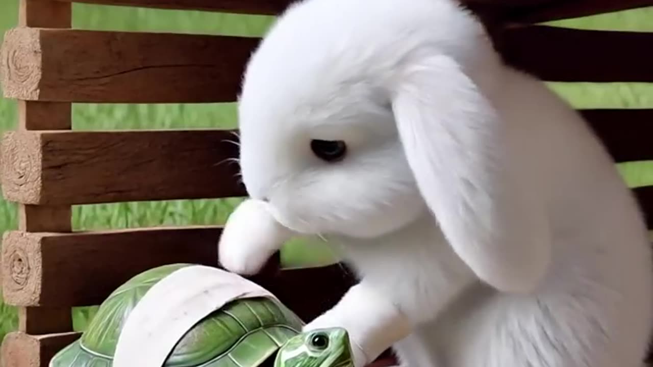 A little Rabbit 🐇 Sad story 😭🐇🐶