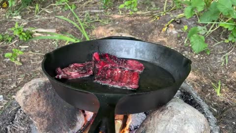 Extremely Tender Wild Boar Ribs & Baconnaise 🥓 Outdoor Cooking