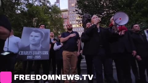 Crowds are growing at vigils across America, honoring Charlie Kirk - This is Madison Square Park in NYC