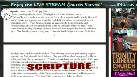 20250615 Jun 15th LIVE STREAM Church Service Trinity Lutheran Sauk Rapids MN