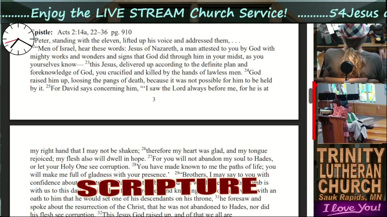 20250615 Jun 15th LIVE STREAM Church Service Trinity Lutheran Sauk Rapids MN