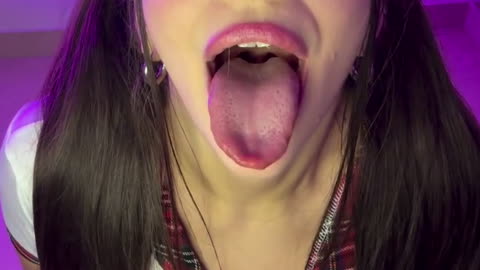 HOT WOMAN MOUTH CLOSEUP ASMR 4K VIDEO