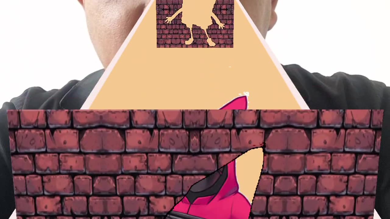 Squid Game Wall Challenge #squidgame #squidgame2 #squidgamechallenge #squidgametask #playing