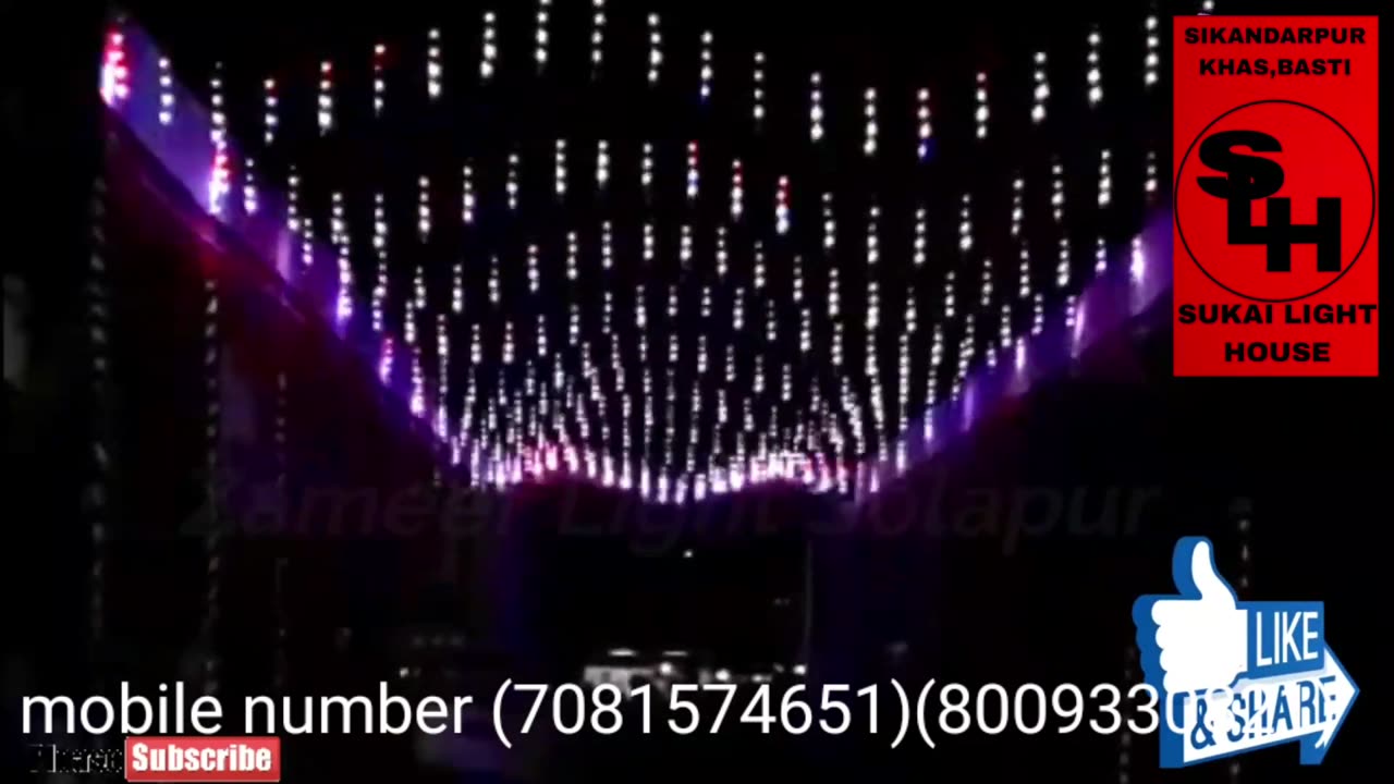 3D LED Pixel Ceiling Light Very Effective || Programing Available || @ZameerLightDecorationSOLAPUR