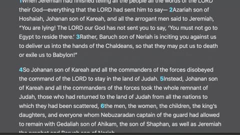 Jeremiah 43