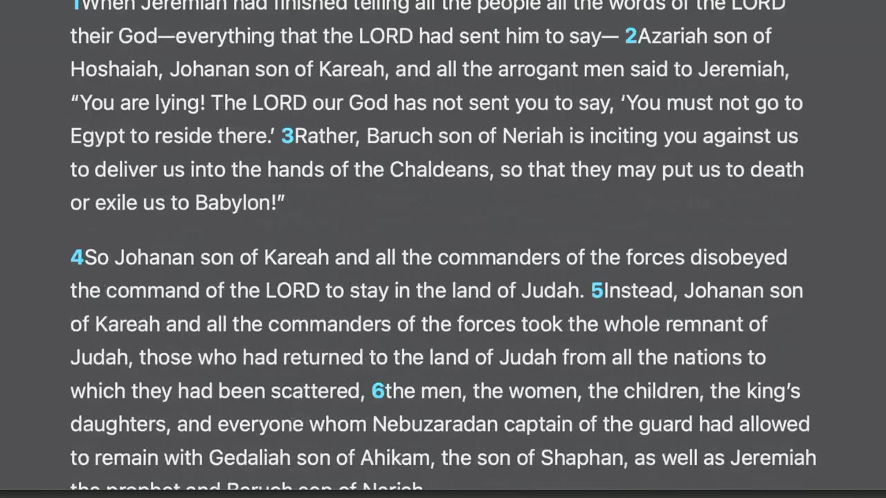 Jeremiah 43