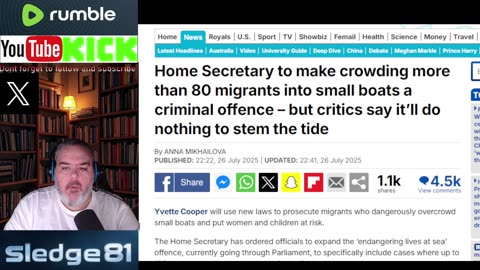 Yvette Cooper make it a criminal offence to have 80 people crowded in a boat