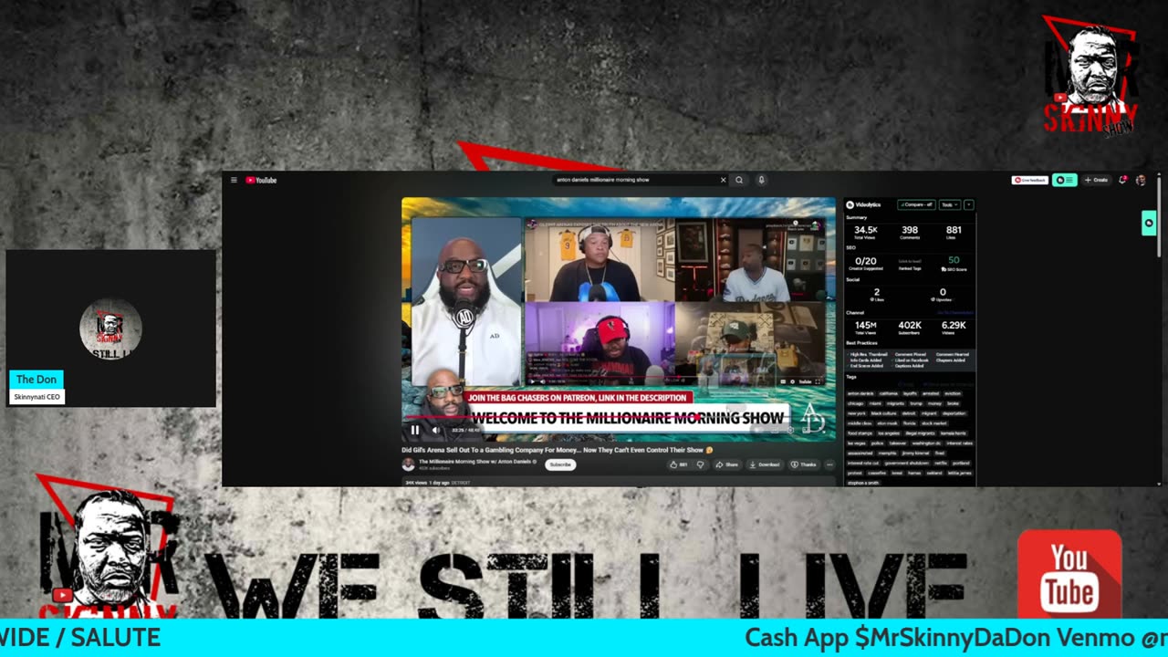 Gilbert Arenas Responds Kwame Brown And Anton Daniels, Shout Out Sheriff Clara, Open Panel