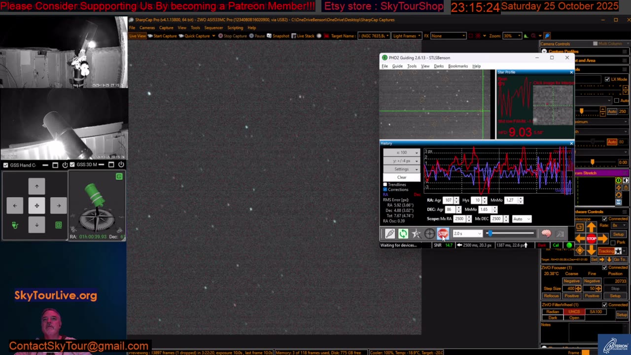 Hey The Arizona Starry Skies Await! The Universe LIVE in Real Time! Come Along!