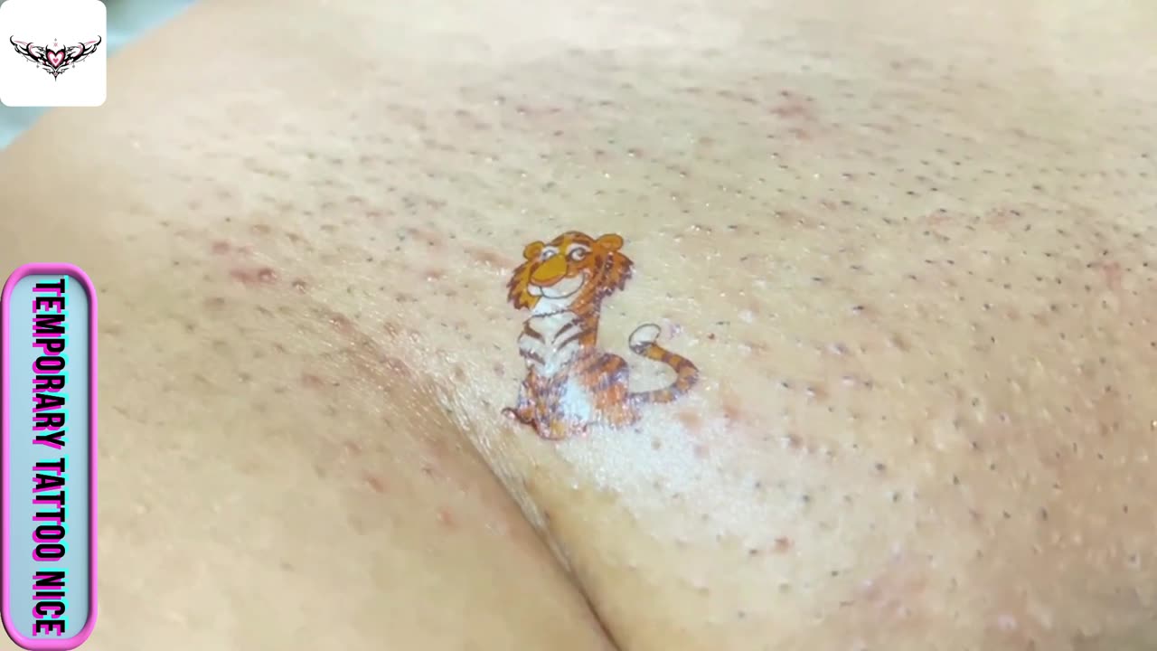 cartoon tiger tattoo stickers#temporarytattoo #temporarytattoos #temporarytattosticker