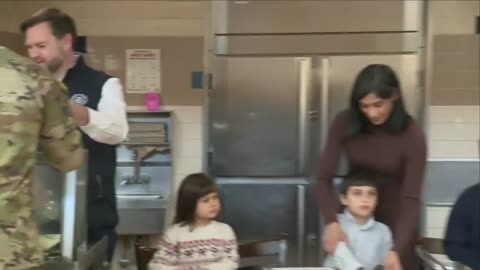 Gunther Eagleman™ - 🚨 NOW VP JD Vance SERVING Thanksgiving meals to our BADASS troops at...