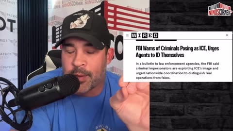 A new type of mental disorder 🤦‍♂️ FBI Warns of Criminals Posing as ICE