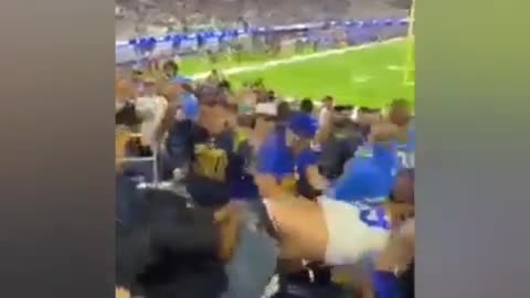 Drunk Sports Fans Brawl - Commentary by Steve Inman (*Language Warning*)