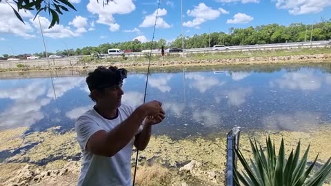 Catch Variety: Shrimp Bait Fishing & a Fish Gone Wrong