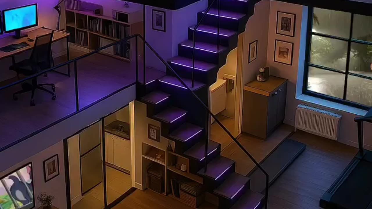 Cozy Rainy Night in a Dream Loft 🌧️✨ | Relaxing Ambience
