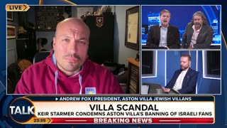 Andre Walker slams Aston Villa's plan to ban Israeli fans.