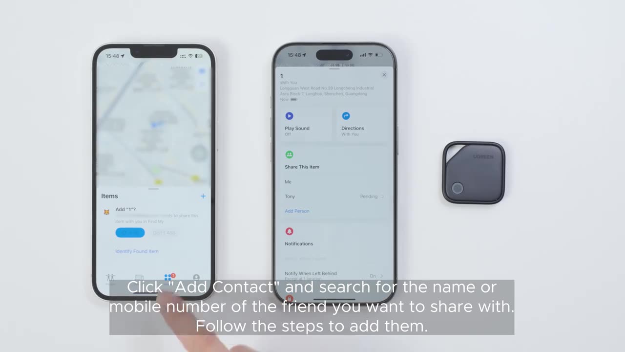 UGREEN Smart Bluetooth Tracker, Keys Finder Item Locator SmartTag Up