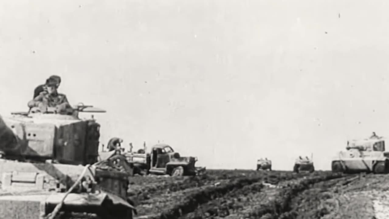 Tiger Tanks in action on the Eastern Front in early 1944 including "Barrel Cam" footage