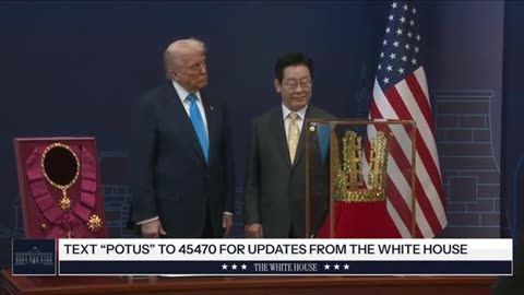 South Korea Gifted Trump With A Gold Crown