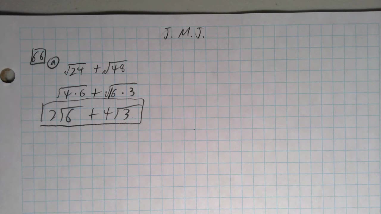 Saxon Algebra 1 Lesson 66 (a)
