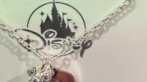 Disney Parks Mickey Mouse Cubic Zirconia Letter E Silver Color Necklace #shorts