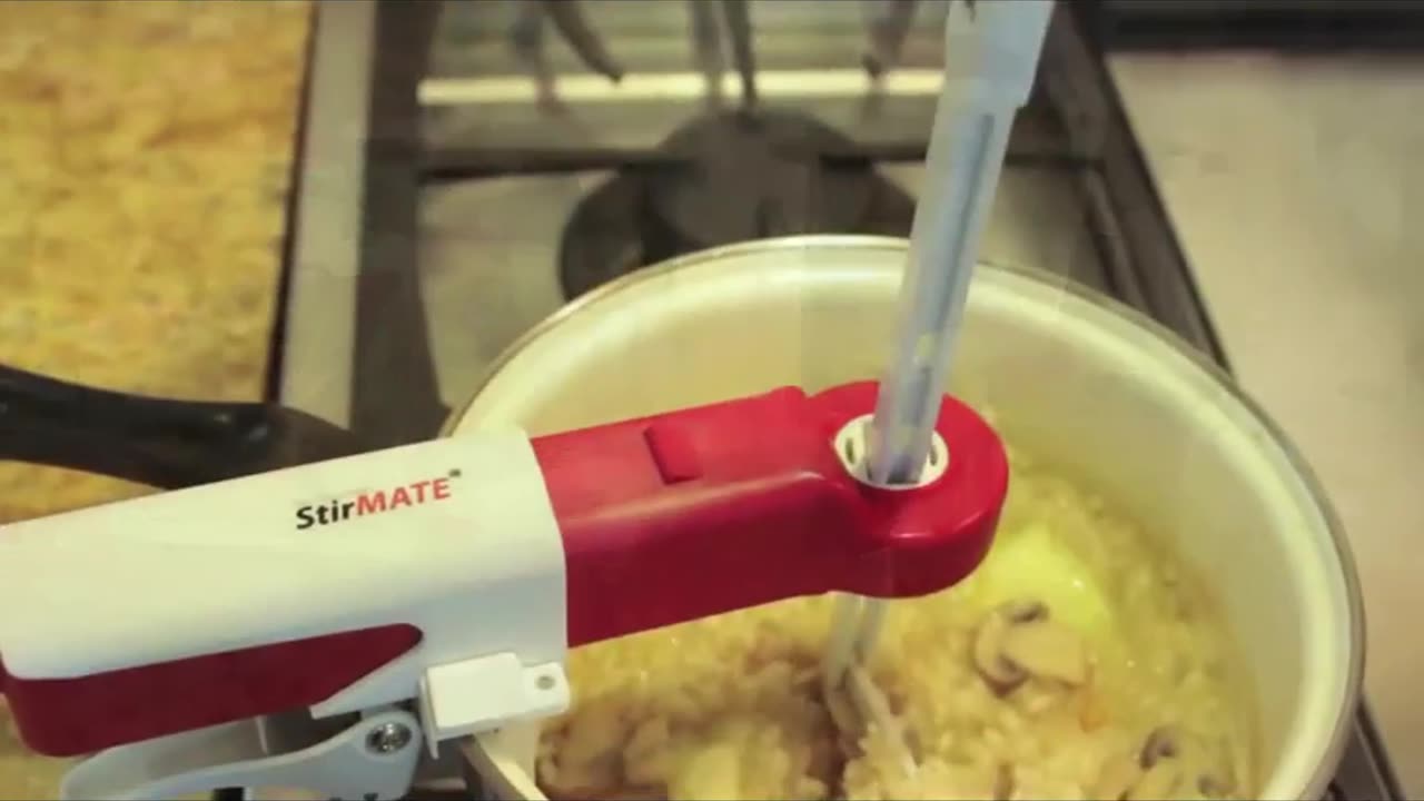 Automatic Pot Stirrer Variable Speed Self-Adjusting Powerful Cordless