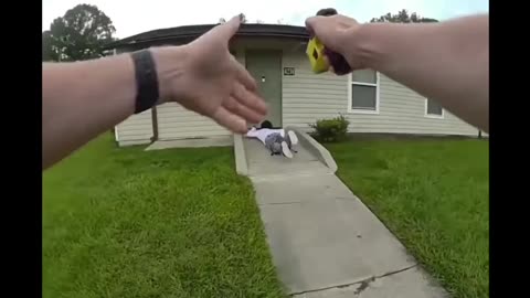 Police Tase Armed Suspect