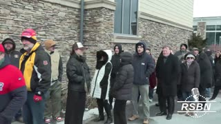 WATCH: Doors open and HUGE CROWD still forming for President Trump's rally in Pocono. - 12/9/2025
