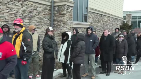 WATCH: Doors open and HUGE CROWD still forming for President Trump's rally in Pocono. - 12/9/2025